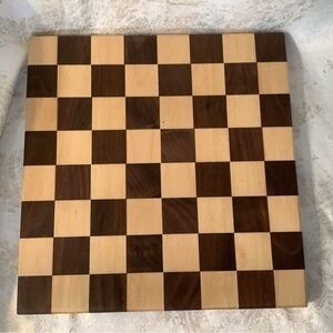 Handcrafted Artist Signed Checker/Chess Board